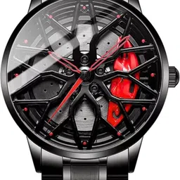 rylo Analog Watch - For Men RED-WHEEL image 1