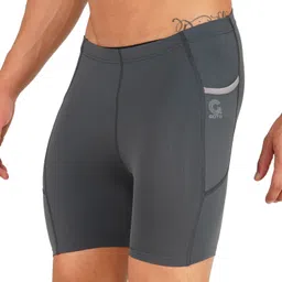 goto Solid Men Grey Tights image 3