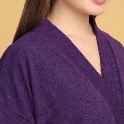 feelblue Purple Free Size Bath Robe image 5