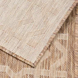 priyate Beige Abstract Polypropylene 8 ft x 10 ft Machine Made Rug image 5