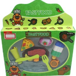 neoinsta shopping Very Beautiful medium size fast food eraser set for kids Green Non-Toxic Eraser-picture-16