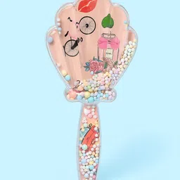 minifab Fairy Pearl Shell Shape Bead-Filled Comb for Kids image 1