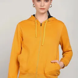 alan jones Women Full Sleeve Solid Hooded Sweatshirt-picture-36