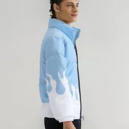 eddicted Men Printed Puffer Jacket image 3