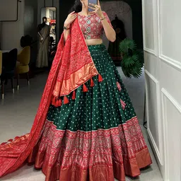 blanklook Self Design Semi Stitched Lehenga Choli image 4