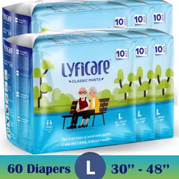 lyficare Classic Pants | Waist Size (30-48 Inch) Adult Diapers - L-picture-15