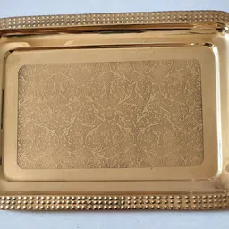 master brownsmith (Pack of 7) Brass Glass with Floral Design | 180ml | Pooja & Daily Use | Pack 7 Glass Set Water/Juice Glass image 5