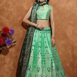 aika Printed Semi Stitched Lehenga Choli-picture-21