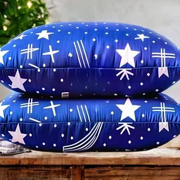 liponos LUXURY Polyester Fibre Abstract Sleeping Pillow Pack of 2-picture-36