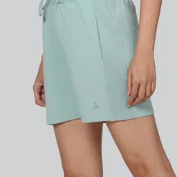 infinia Solid Women Light Blue Regular Shorts image 4
