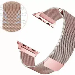 sounce Magnetic Milanese Strap for iWatch Series 1/2/3/4/5/6/7/8/se for 49mm,44mm,45mm 42 mm Stainless Steel Watch Strap image 2