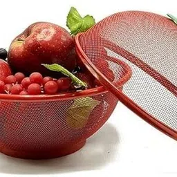searegal Apple Shape Net Fruits & Vegetables Basket for Kitchen (Multicolor) Stainless Steel Fruit & Vegetable Basket-picture-10