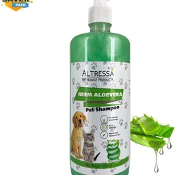 altressa Neem Aloe Vera Pet Shampoo for Hair Rejuvenation, Boost Volume for Smooth Hair Anti-dandruff, Anti-itching, Conditioning Neem, Aloe Vera Dog Shampoo-picture-22