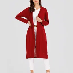 KEIKO Women Long Sleeve Open Front Acrylic Shrug-image-76