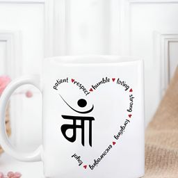 fnp White & Black Text or Slogans Printed Ceramic Glossy Mug 325ml-picture-44