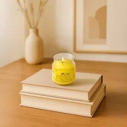 pan aromas Jar Candle with Lid (Lemon Grass) - 85 gms image 1