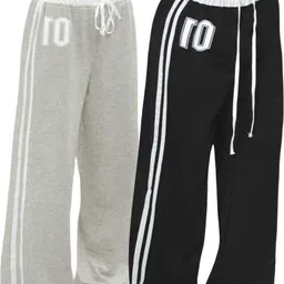 clothina Pack of 2 Women Solid Multicolor Track Pants image 1