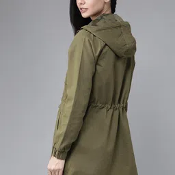 roadster Women Solid Casual Jacket image 5