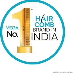 vega Shampoo Hair Comb,Handmade (India's No.1 Hair Comb Brand)Black, (HMBC-202) image 2