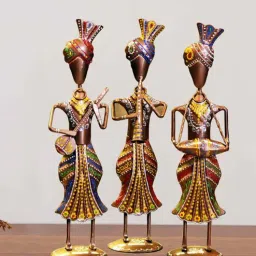 the sk creative arts Iron Standing Men Set Of 3 Coper Table Decor-picture-36