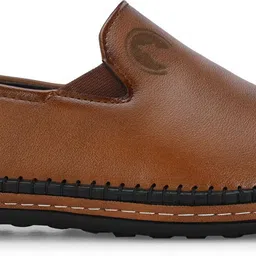 rising wolf Synthetic Leather Lightweight Slip On for Daily Use | Mild Waterproof Protection Slip On For Men image 3