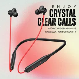 e earbout Bullets Wireless NE0 Z2 ANC MEGNATIC ON OFF Earphones with 45dB Hybrid Bluetooth Bluetooth Headset image 3