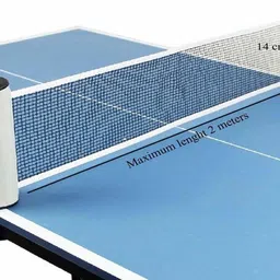 airic Hi-Quality Retractable Table Tennis Net Rack Adjustable Length and Push Clamps Table Tennis Net image 2