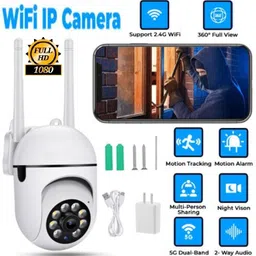 Bzrqx 360° Smart Wireless WiFi Camera Outdoor PTZ Camera CCTV | 1080p (Full HD) Security Camera-picture-22
