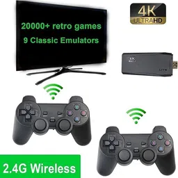Wireless 4K Game Stick Console with 20000+ Classic Games | Plug & Play HDMI Limited Edition image 2