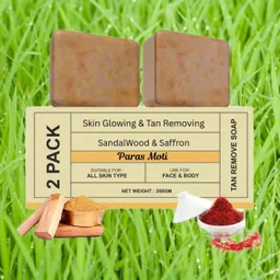 paras moti Magic Glow Natural Bath Bar with Sandalwood & Saffron Glow & Brighten(Pack of 2)-picture-10