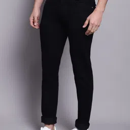 cantabil Men Regular Mid Rise Black Jeans image 3