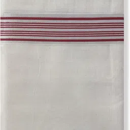 Chithra Fabrics CF 1199 Maroon Mens Silver Fancy Cream Dhoti 4.00Meter Striped Men Dhoti-image-17