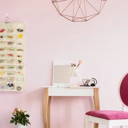 kottify 48 Pocket Hanging Jewelry Organizer with Hanger Metal Hooks Storage On Wall Jewellery Organizer, Accessories Organizer, Closet Organizer image 3