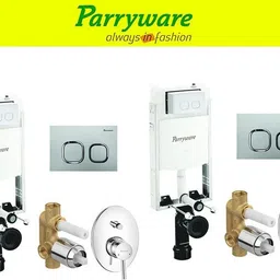 parryware Half Frame Concealed Cistern, with divater body upper part set of 2 pic 412 Dual Flush Tank-picture-39