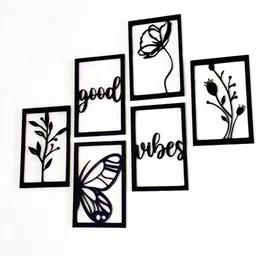 zeskro Wooden good vibes Wall Decor Hangings Living Room, Bedroom, Kitchen, Office-picture-41