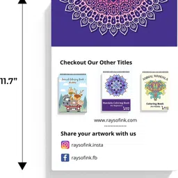 rays of ink Mandala Coloring Book For Adults | Ideal For Stress Relieving Sketch Pad image 5