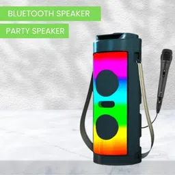 Clairbell Game (PORTABLE BLUETOOTH PARTY SPEAKER) With Mic & High Quality Bass SoundI411 40 W Bluetooth Party Speaker-picture-23