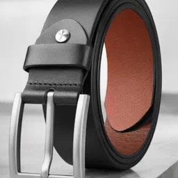 provogue Men Formal Black Genuine Leather Belt-picture-23