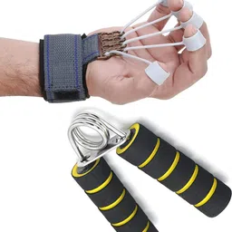 pheonix Finger Exerciser and Foam Hand Gripper for Home Workout Gym Combo Set Fitness Accessory Kit Kit-picture-17