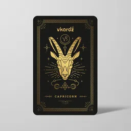 vkardz Zodiac Series - Capricorn NFC Card & Smart Contactless Digital Business Card image 2