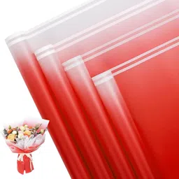 geekarts Flower Bouquet White Border Waterproof Korean Style 10 Pcs Plastic Gift Wrapper-picture-19