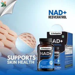 vedapulse NAD+ Resveratrol Capsules – Boost Energy & Anti-Aging with NAD+ & Resveratrol image 5