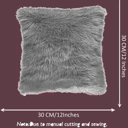 pickkart Microfibre Solid Cushion Pack of 1 image 2