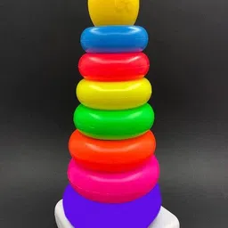 vrux Original Rock-a-Stack,Multicolor, Classic stacking toy with 7 colorful rings to grasp, shake, and stack!-picture-20