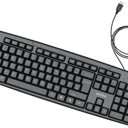 Intex Corona G Wired USB Standard Desktop Keyboard Compatible with Desktop, Laptop, Mac stand support,Corona G-picture-14