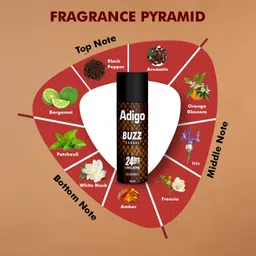 adigo BUZZ CASUAL Deodorant Spray - For Men image 4