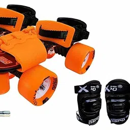 jaspo Thunder Thorns Eco Adjustable Senior Roller Skates Combo Suitable for Age Group 6 to 14 Years Skating Kit-picture-18