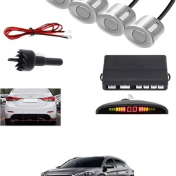 peeps store Universal 4 Silver Reverse Parking Sensor-PS25A180 Universal 4 Silver Reverse Parking Sensor-PS25A180 Parking Sensor-picture-25