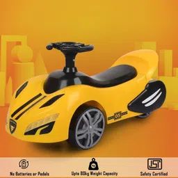 bravetot Stylish Ride On Push Car for Kids | Strong Plastic Body | Comfortable Seat Rideons & Wagons Non Battery Operated Ride On-picture-16