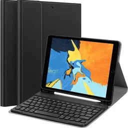 microware Wireless Bluetooth Keyboard 10.2'' for i Pad 9th,8th,7th Generation (2021/20/19) Bluetooth Handheld Tablet Keyboard-picture-12